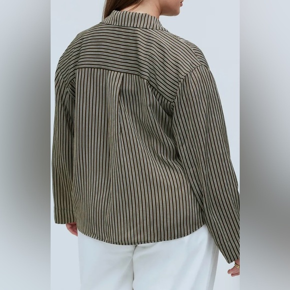 MADEWELL Resort Long-Sleeve Shirt in Stripe Seersucker (L) - Picture 2 of 7